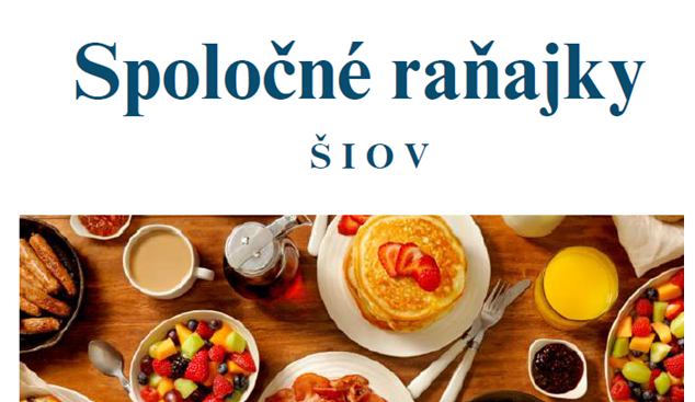 Spoločné raňajky v Štátnom inštitúte odborného vzdelávania