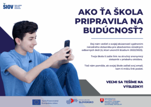 žiak vyplňa dotazník v mobile